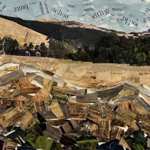 Australian Collage Landscape by Nadine Saacks