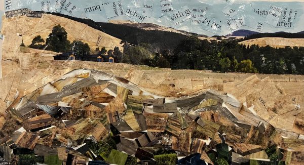 Australian Collage Landscape by Nadine Saacks