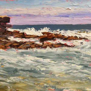 Wild Seas at Clovelly by Peter Warner