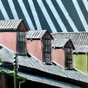 Dormer windows in Morpeth by Julie Purdie