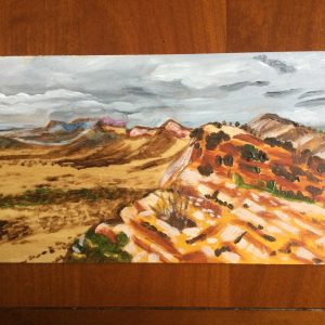 West Macdonnell Ranges looking East towards Alice Springs by Lisa Farmer