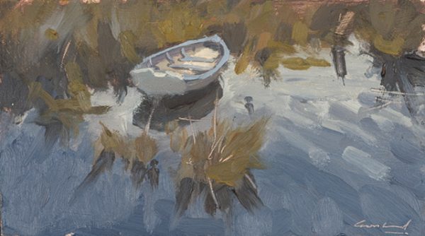 Dinghy on the Huon River by Rick Crossland